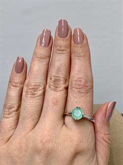 *Кольцо р.20 Мятный Агат иск арт. 01-2214/ЮСЛЗ-00-194 вес 3,43 г - фото 275916 *Кольцо р.20 Мятный Агат иск арт. 01-2214/ЮСЛЗ-00-194 вес 3,43 г - фото 275916