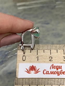 *Серьги Мятный Агат иск арт. 02-2214/ЮСЛЗ-00-257 вес 5,05 г - фото 275936 *Серьги Мятный Агат иск арт. 02-2214/ЮСЛЗ-00-257 вес 5,05 г - фото 275936