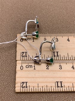 *Серьги Бабочки Пусеты Трансформеры Зеленый Агат Халцедон Эмаль арт. 02-4668-00-274-0200-68-315 вес 4,26 г - фото 275963 *Серьги Бабочки Пусеты Трансформеры Зеленый Агат Халцедон Эмаль арт. 02-4668-00-274-0200-68-315 вес 4,26 г - фото 275963