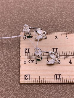 *Серьги Бабочки Пусеты Трансформеры Зеленый Агат Халцедон Эмаль арт. 02-4668-00-274-0200-68-315 вес 4,26 г - фото 275964 *Серьги Бабочки Пусеты Трансформеры Зеленый Агат Халцедон Эмаль арт. 02-4668-00-274-0200-68-315 вес 4,26 г - фото 275964