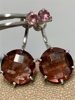 *Серьги Пусеты Трансформеры иск Морганит арт. 02-2079/0ТМК-00-767 вес 5,41 г - фото 276063 *Серьги Пусеты Трансформеры иск Морганит арт. 02-2079/0ТМК-00-767 вес 5,41 г - фото 276063