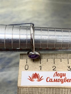 *Кольцо р.18 Чароит арт. 01-2634/0ЧРТ-00-364 вес 3,02 г - фото 276084