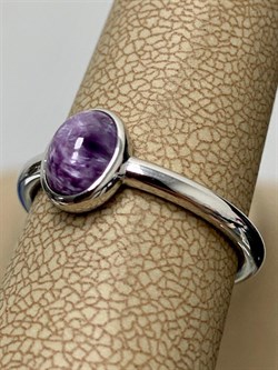 *Кольцо р.18 Чароит арт. 01-2634/0ЧРТ-00-364 вес 3,02 г - фото 276089