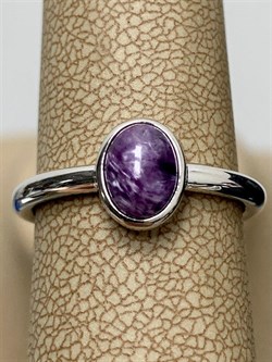 *Кольцо р.18 Чароит арт. 01-2634/0ЧРТ-00-364 вес 3,02 г - фото 276091