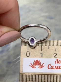 *Кольцо р.18 Чароит арт. 01-2634/0ЧРТ-00-388 вес 2,97 г - фото 276099