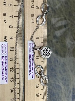 *Колье р.55-60 Чароит арт. 06-2639/0ЧРТ-00-535 вес 11,8 г - фото 276104