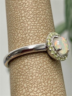 *Кольцо р.17,5 Опал Эфиопия арт. 01-2730/00ОБ-00-489 вес 3,58 г - фото 276134