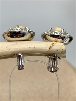 *Серьги Пусеты Опал Эфиопия арт. 02-2730/00ОБ-00-413 вес 3,63 г - фото 276175