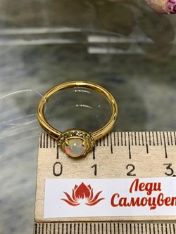 *Кольцо р.19,5 Опал Эфиопия арт. 01-2730/00ОБ-08-560 вес 4,03 г - фото 276183