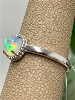 *Кольцо р.19 Опал Эфиопия арт. 01-2790/00ОБ-00-008 вес 2,65 г - фото 276215