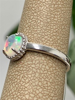 *Кольцо р.18 Опал Эфиопия арт. 01-2790/00ОБ-00-999 вес 2,32 г - фото 276237