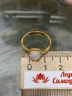 *Кольцо р.17,5 Опал Эфиопия арт. 01-2790/00ОБ-08-311 вес 2,34 г - фото 276295