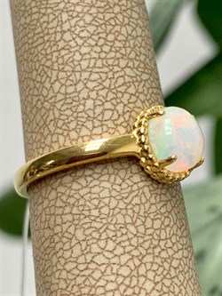 *Кольцо р.17,5 Опал Эфиопия арт. 01-2790/00ОБ-08-311 вес 2,34 г - фото 276298