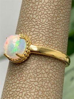 *Кольцо р.17,5 Опал Эфиопия арт. 01-2790/00ОБ-08-311 вес 2,34 г - фото 276300