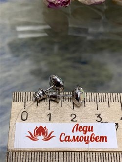 *Серьги Пусеты Опал Эфиопия арт. 02-2733/00ОБ-00-483 вес 2,66 г - фото 276333