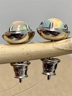 *Серьги Опал Эфиопия арт. 02-2733/00ОБ-00-499 вес 2,69 г - фото 276342