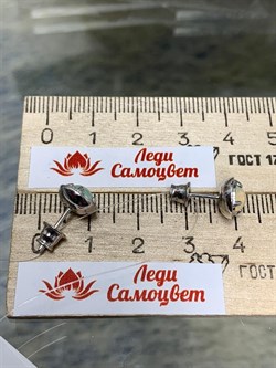 *Серьги Опал Эфиопия арт. 02-2733/00ОБ-00-499 вес 2,69 г - фото 276346