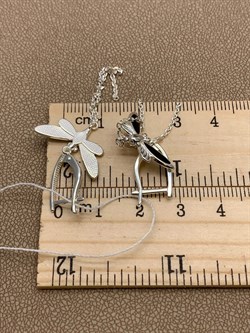 *Серьги Стрекозы Эмаль Черная арт. 02-4670-00-000-0200-71-721 вес 3,81 г - фото 276356 *Серьги Стрекозы Эмаль Черная арт. 02-4670-00-000-0200-71-721 вес 3,81 г - фото 276356