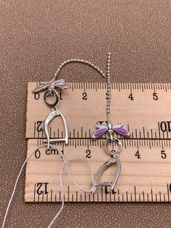 *Серьги Стрекозы Эмаль Лаванда арт. 02-4642-00-000-0200-71-882 вес 3,32 г - фото 276421 *Серьги Стрекозы Эмаль Лаванда арт. 02-4642-00-000-0200-71-882 вес 3,32 г - фото 276421