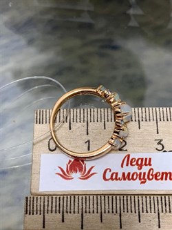 *Кольцо р.18 Опал Эфиопия арт. 01-2722/00ОБ-06-393 вес 2,57 г - фото 276448