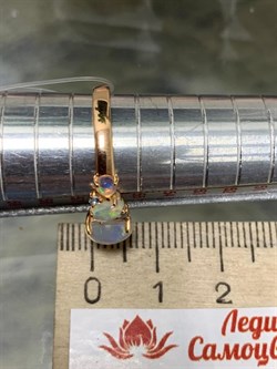 *Кольцо р.18 Опал Эфиопия арт. 01-2722/00ОБ-06-393 вес 2,57 г - фото 276449