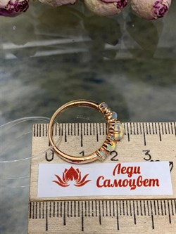 *Кольцо р.18 Опал Эфиопия арт. 01-2722/00ОБ-06-393 вес 2,57 г - фото 276452
