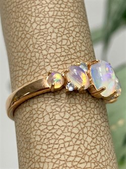 *Кольцо р.18 Опал Эфиопия арт. 01-2722/00ОБ-06-393 вес 2,57 г - фото 276454