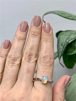 *Кольцо р.19 Опал Эфиопия арт. 01-2723/00ОБ-00-241 вес 2,97 г - фото 276457