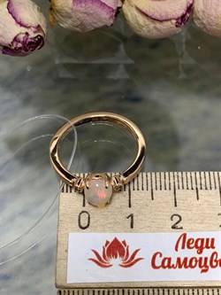 *Кольцо р.18 Опал Эфиопия арт. 01-2723/00ОБ-08-536 вес 2,88 г - фото 276493