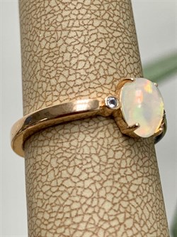 *Кольцо р.18 Опал Эфиопия арт. 01-2723/00ОБ-08-536 вес 2,88 г - фото 276496