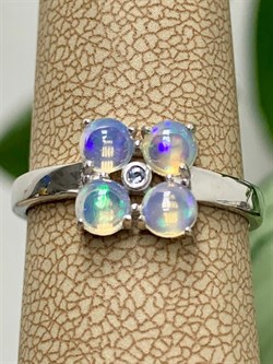 *Кольцо р.18 Опал Эфиопия арт. 01-2728/00ОБ-00-012 вес 2,42 г - фото 276530