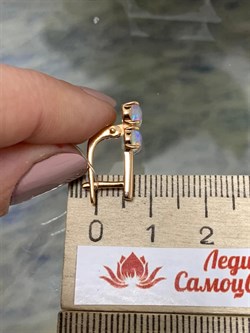 *Серьги Опал Эфиопия арт. 02-2728/00ОБ-06-244 вес 3,36 г - фото 276558