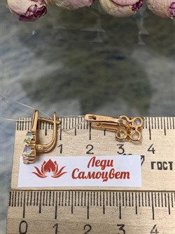 *Серьги Опал Эфиопия арт. 02-2728/00ОБ-06-244 вес 3,36 г - фото 276559