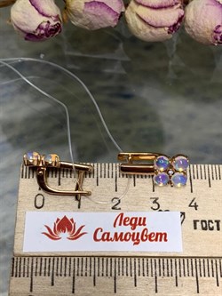 *Серьги Опал Эфиопия арт. 02-2728/00ОБ-06-244 вес 3,36 г - фото 276560