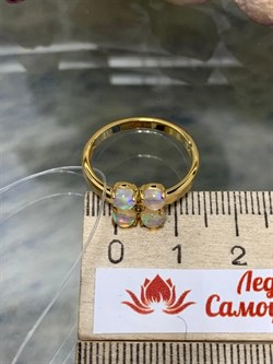 *Кольцо р.17,5 Опал Эфиопия арт. 01-2728/00ОБ-08-658 вес 2,39 г - фото 276576