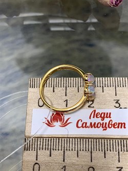 *Кольцо р.17,5 Опал Эфиопия арт. 01-2728/00ОБ-08-658 вес 2,39 г - фото 276577