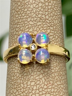 *Кольцо р.17,5 Опал Эфиопия арт. 01-2728/00ОБ-08-658 вес 2,39 г - фото 276579