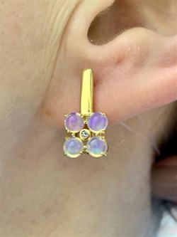 *Серьги Опал Эфиопия арт. 02-2728/00ОБ-08-319 вес 3,3 г - фото 276581