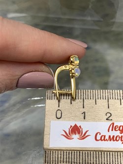 *Серьги Опал Эфиопия арт. 02-2728/00ОБ-08-319 вес 3,3 г - фото 276585