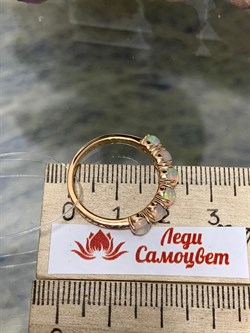 *Кольцо р.18 Опал Эфиопия арт. 01-2731/00ОБ-06-406 вес 2,58 г - фото 276596