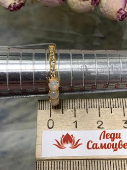 *Кольцо р.19 Опал Эфиопия арт. 01-2731/00ОБ-08-584 вес 2,66 г - фото 276605