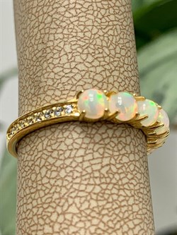 *Кольцо р.19 Опал Эфиопия арт. 01-2731/00ОБ-08-584 вес 2,66 г - фото 276610