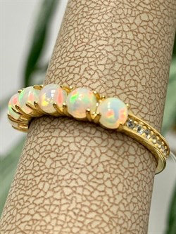 *Кольцо р.19 Опал Эфиопия арт. 01-2731/00ОБ-08-584 вес 2,66 г - фото 276611