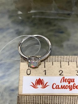 *Кольцо р.18 Опал Эфиопия арт. 01-2732/00ОБ-00-254 вес 3,36 г - фото 276619