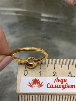 *Кольцо р.19 Опал Эфиопия арт. 01-2732/00ОБ-08-296 вес 3,56 г - фото 276656