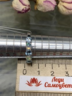 *Кольцо р.17 Микс Топаз Опал Эфиопия арт. 01-2734/00ОБ-00-906 вес 2,81 г - фото 276677