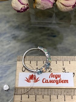 *Кольцо р.17 Микс Топаз Опал Эфиопия арт. 01-2734/00ОБ-00-906 вес 2,81 г - фото 276680