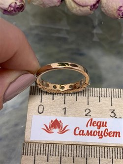 *Кольцо р.18 Микс Топаз Опал Эфиопия арт. 01-2734/00ОБ-06-860 вес 2,9 г - фото 276689