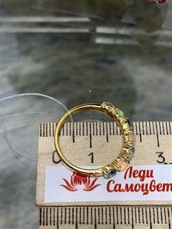 *Кольцо р.19 Микс Топаз Опал Эфиопия арт. 01-2734/00ОБ-08-861 вес 2,95 г - фото 276700