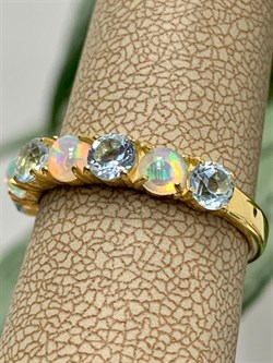 *Кольцо р.19 Микс Топаз Опал Эфиопия арт. 01-2734/00ОБ-08-861 вес 2,95 г - фото 276702